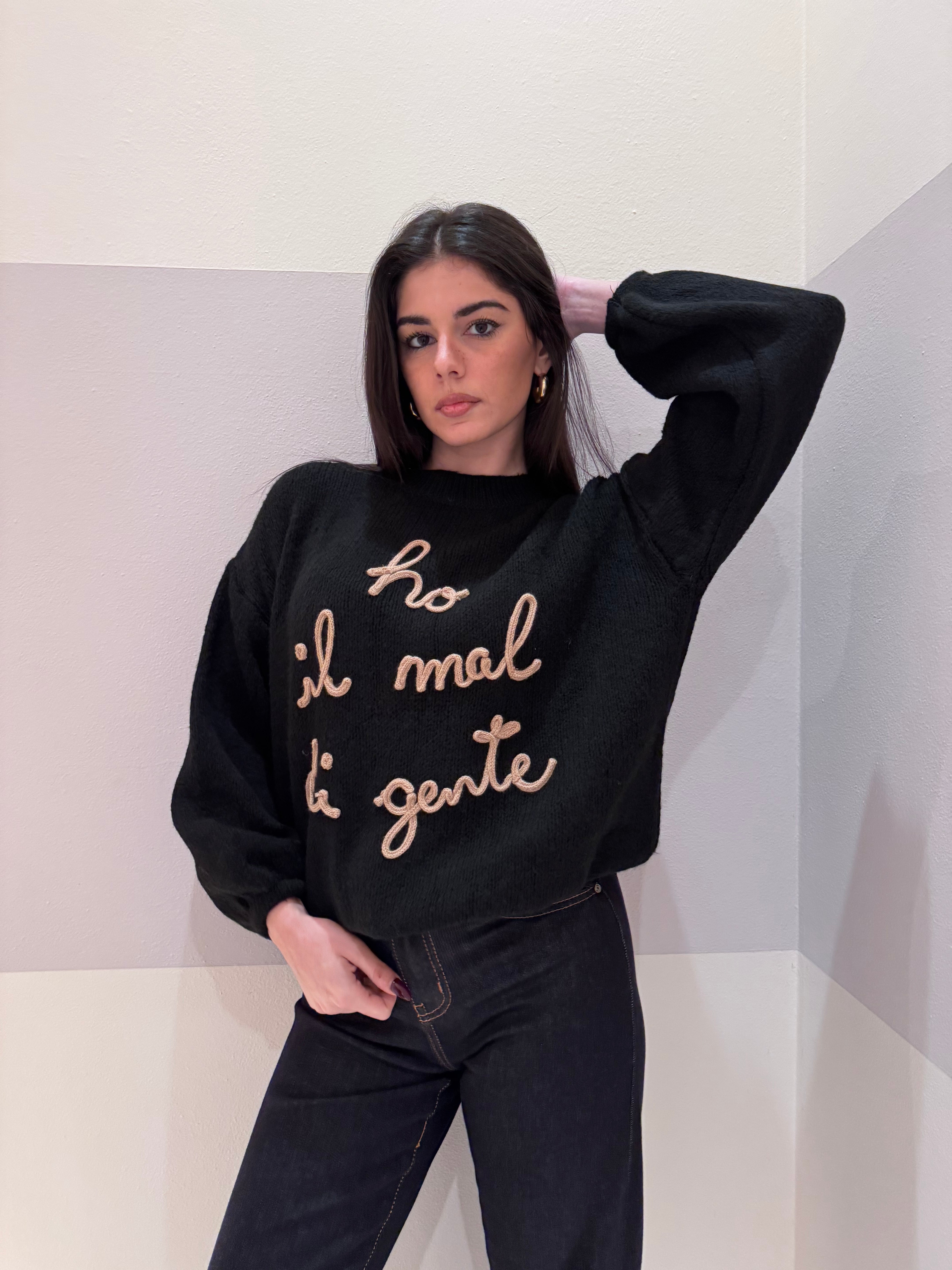 Maglione ho il mal di gente