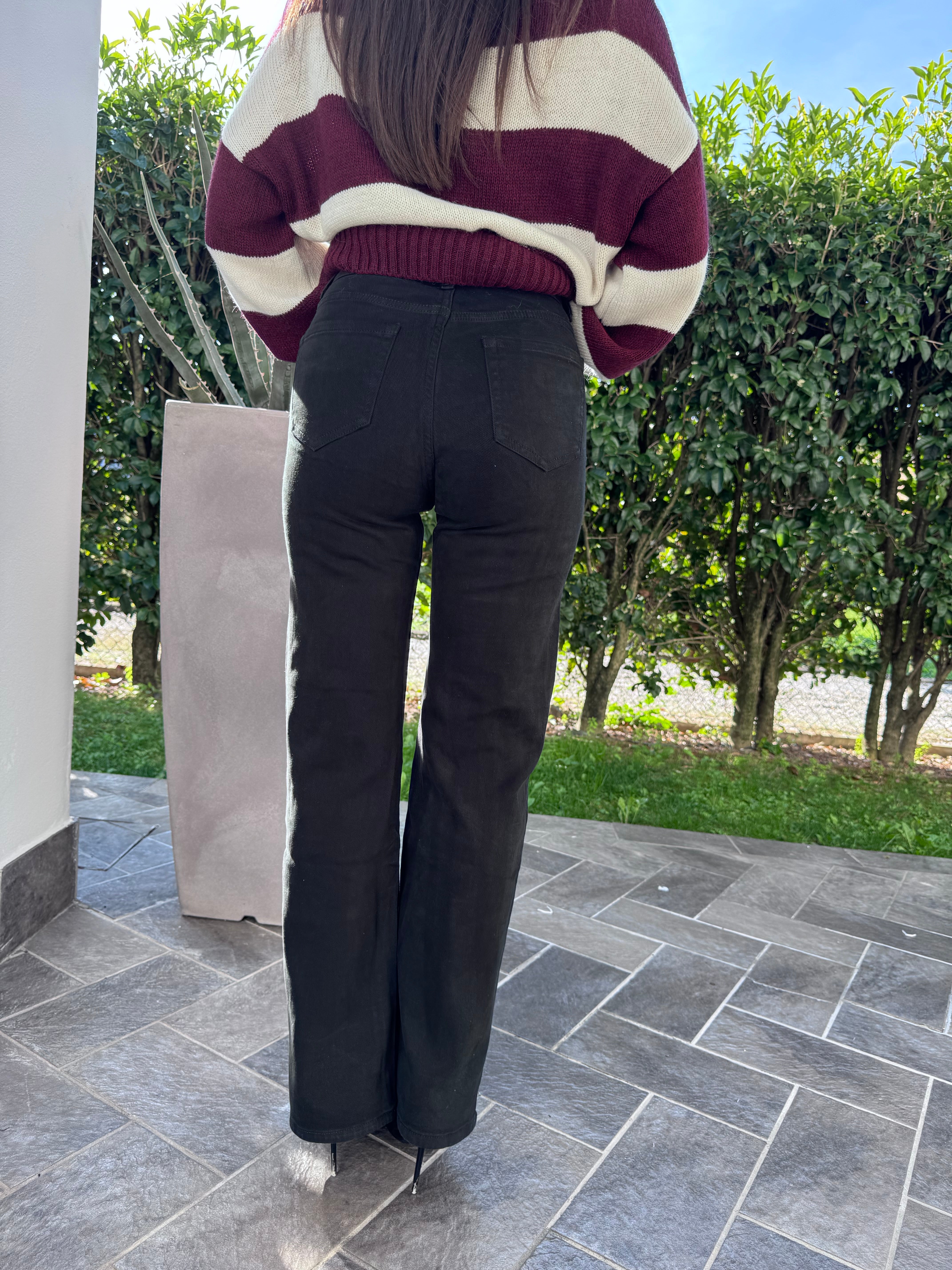 Jeans palazzo black