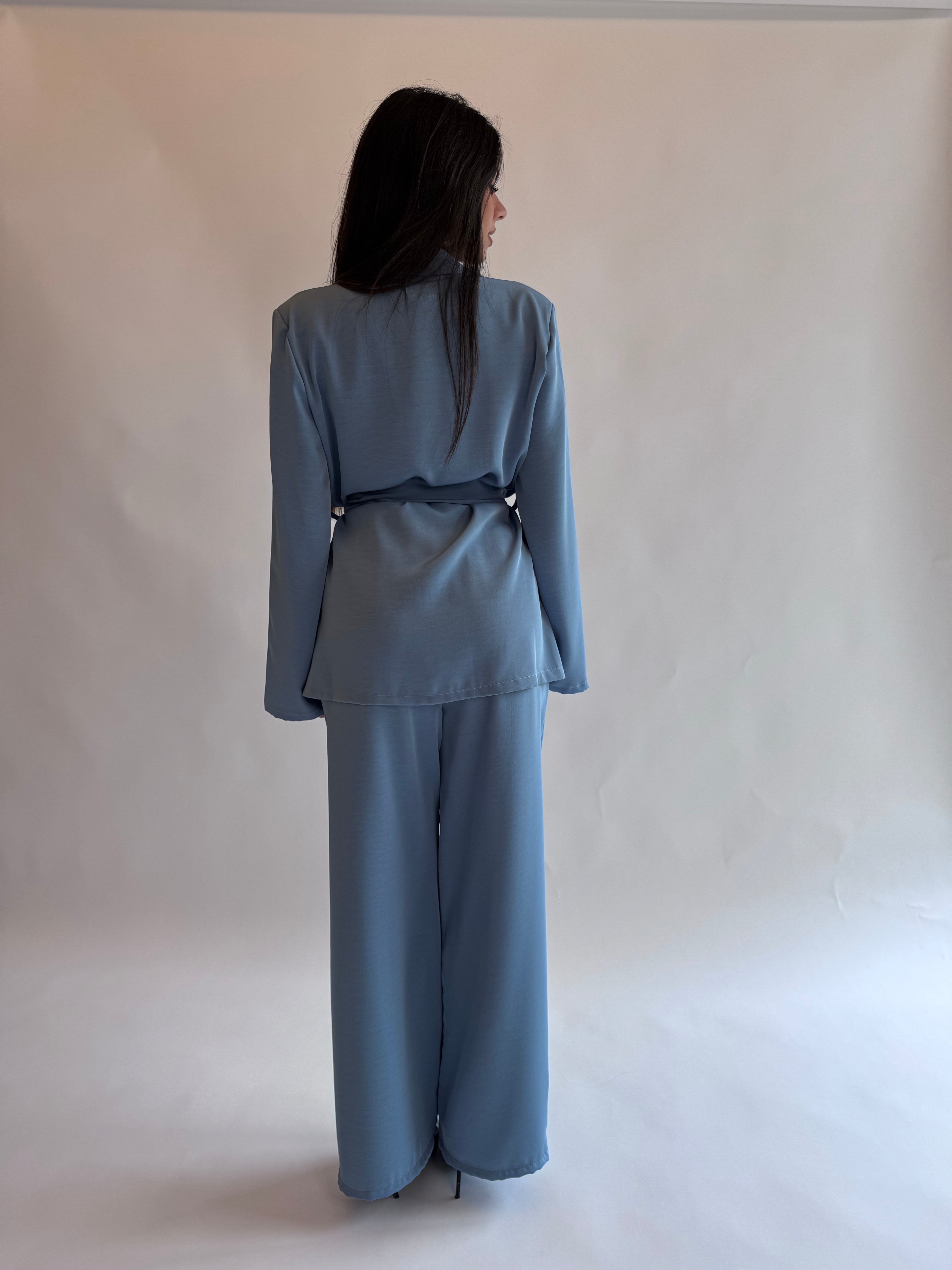 Coordinato spring (giacca+pantalone) azzurro