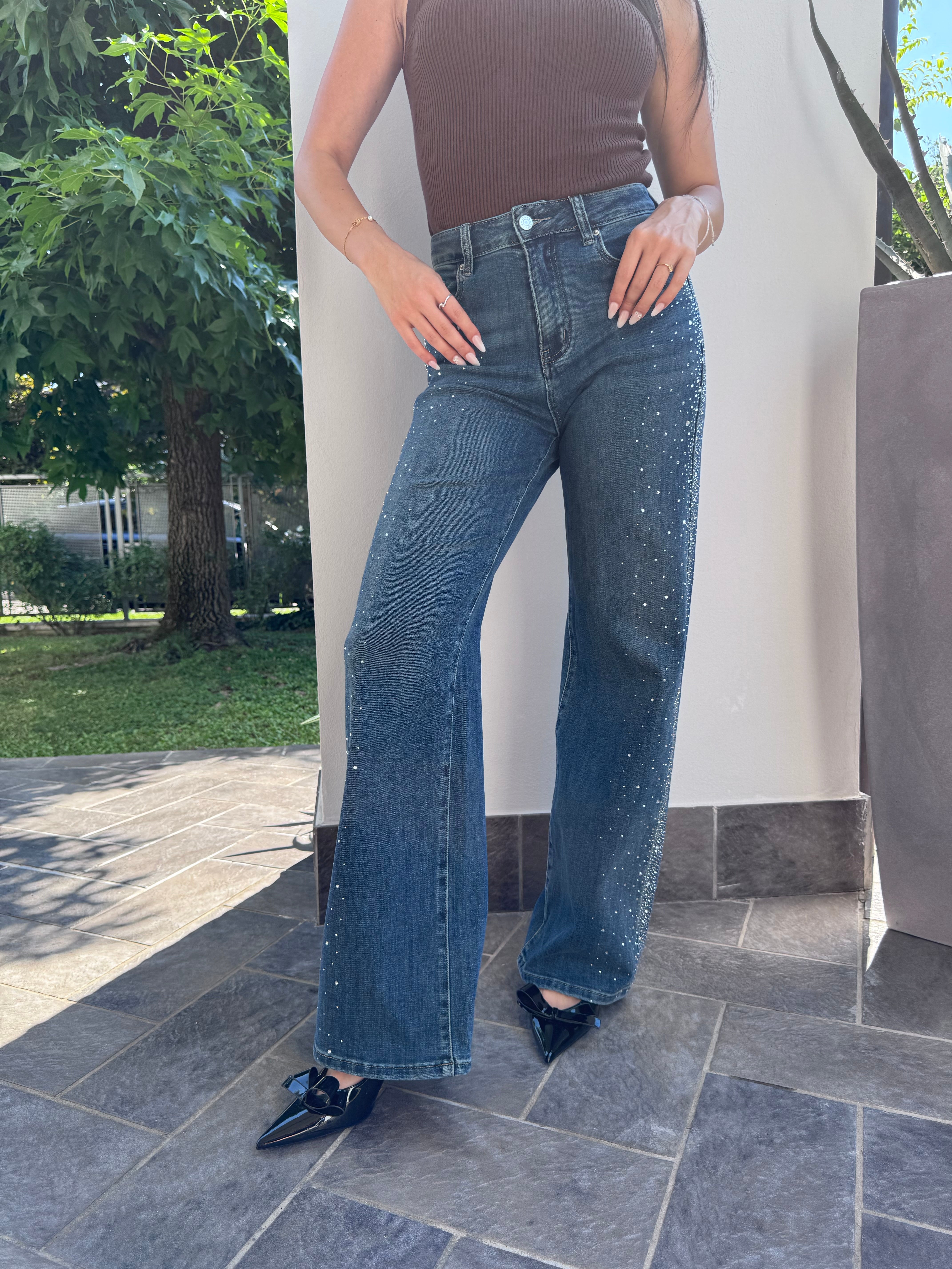 Jeans Swarovski denim