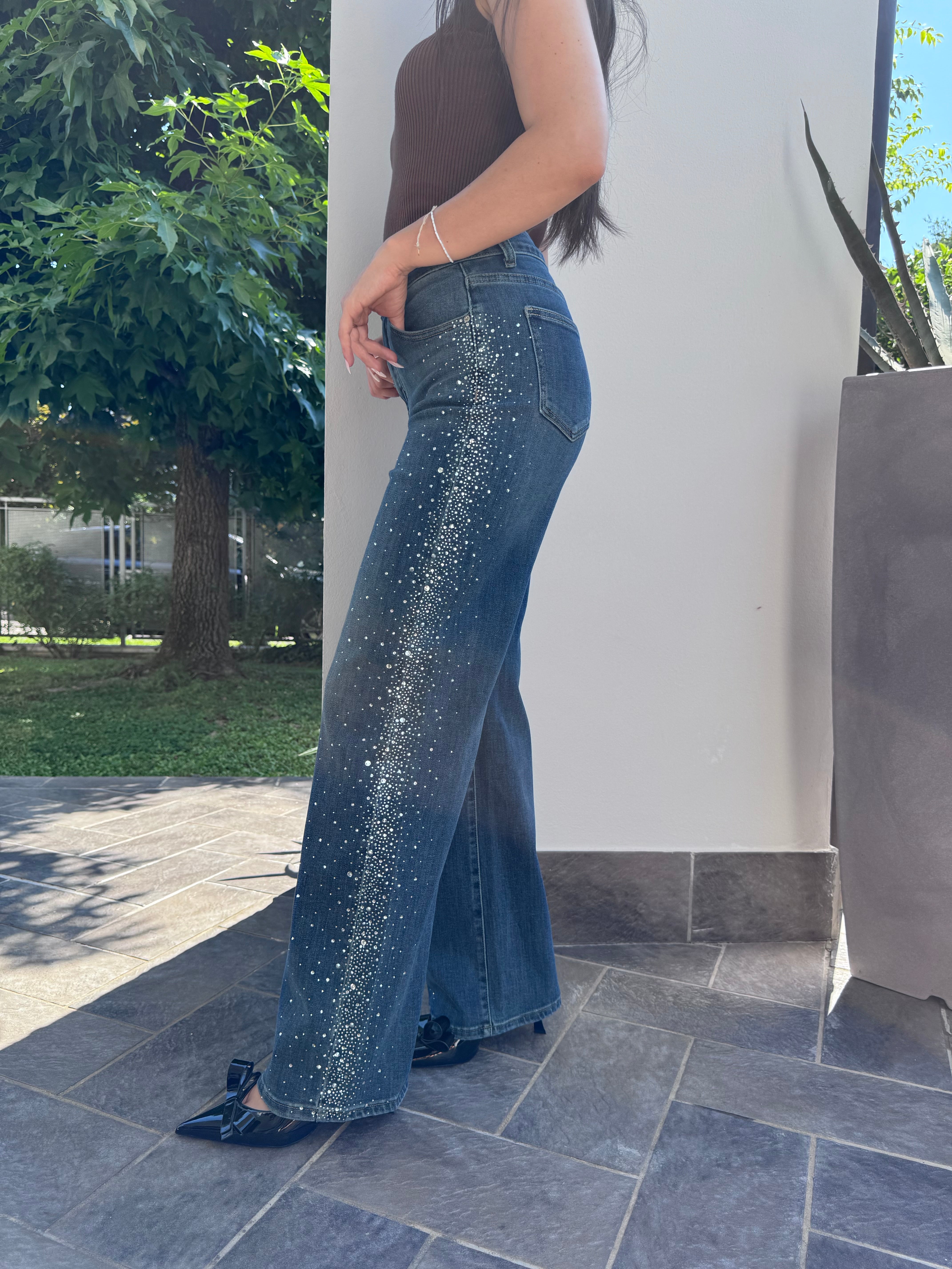 Jeans Swarovski denim