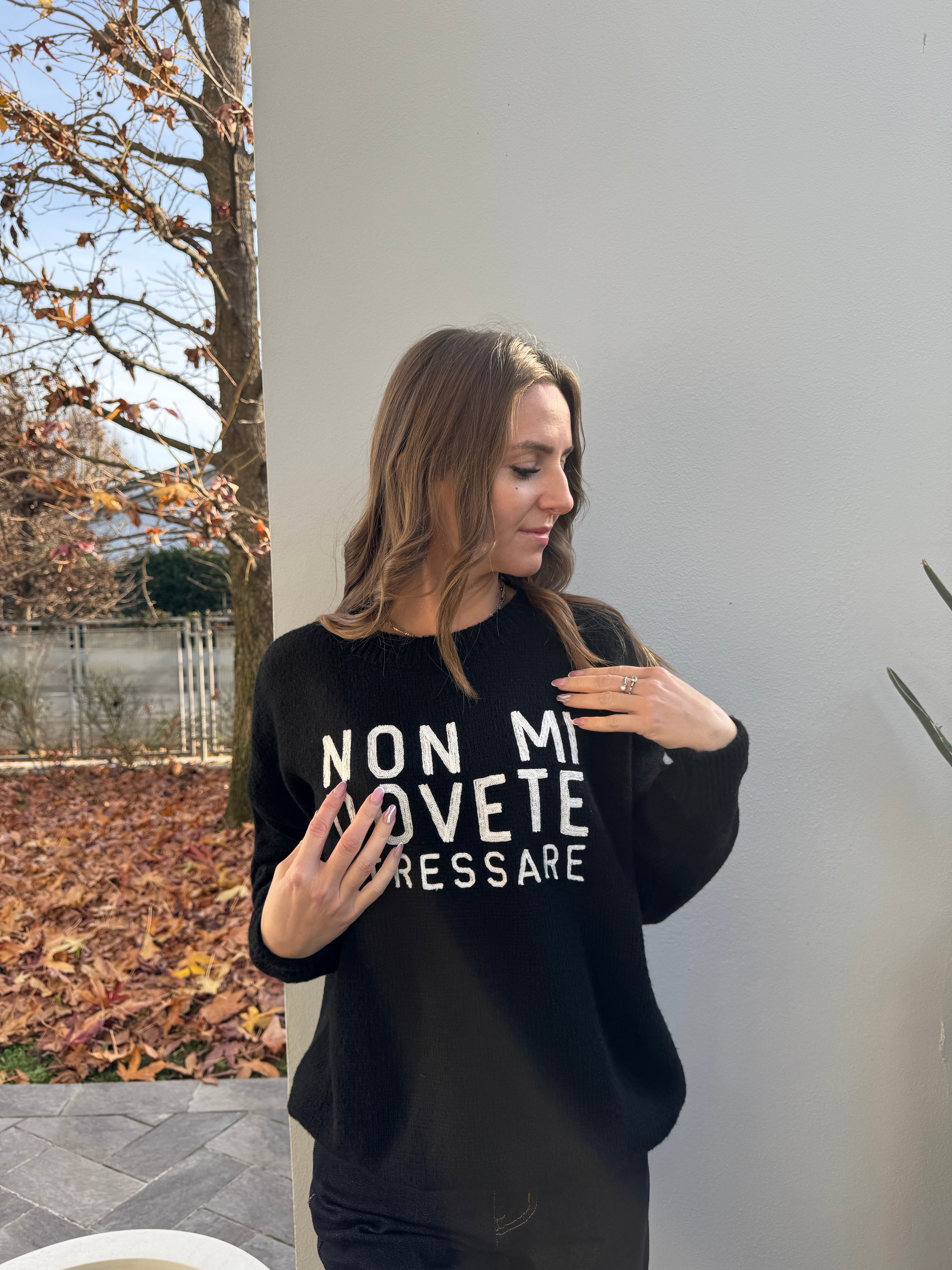 Maglione Non mi dovete stressare