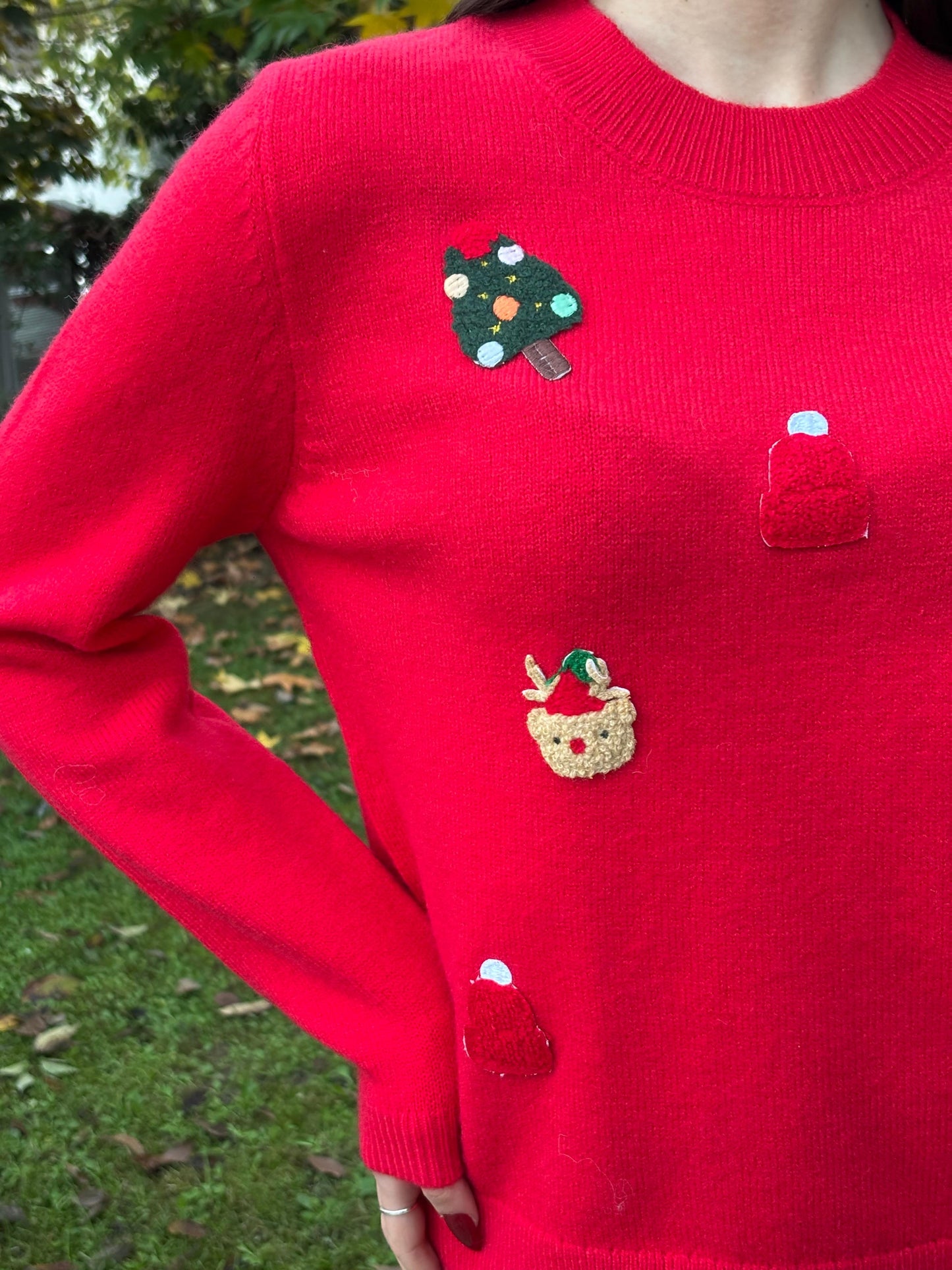 Maglione Christmas rosso