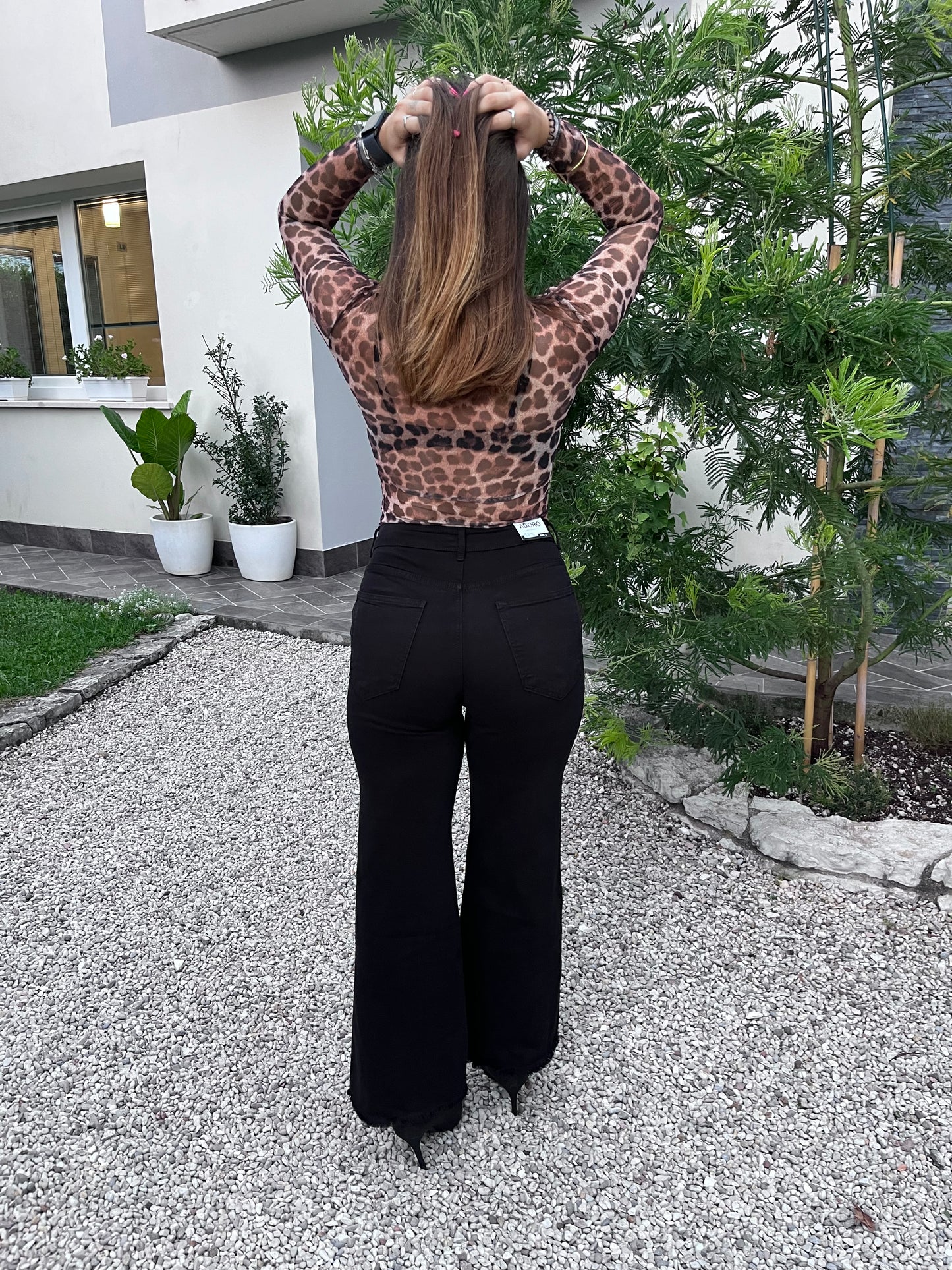 Jeans palazzo black