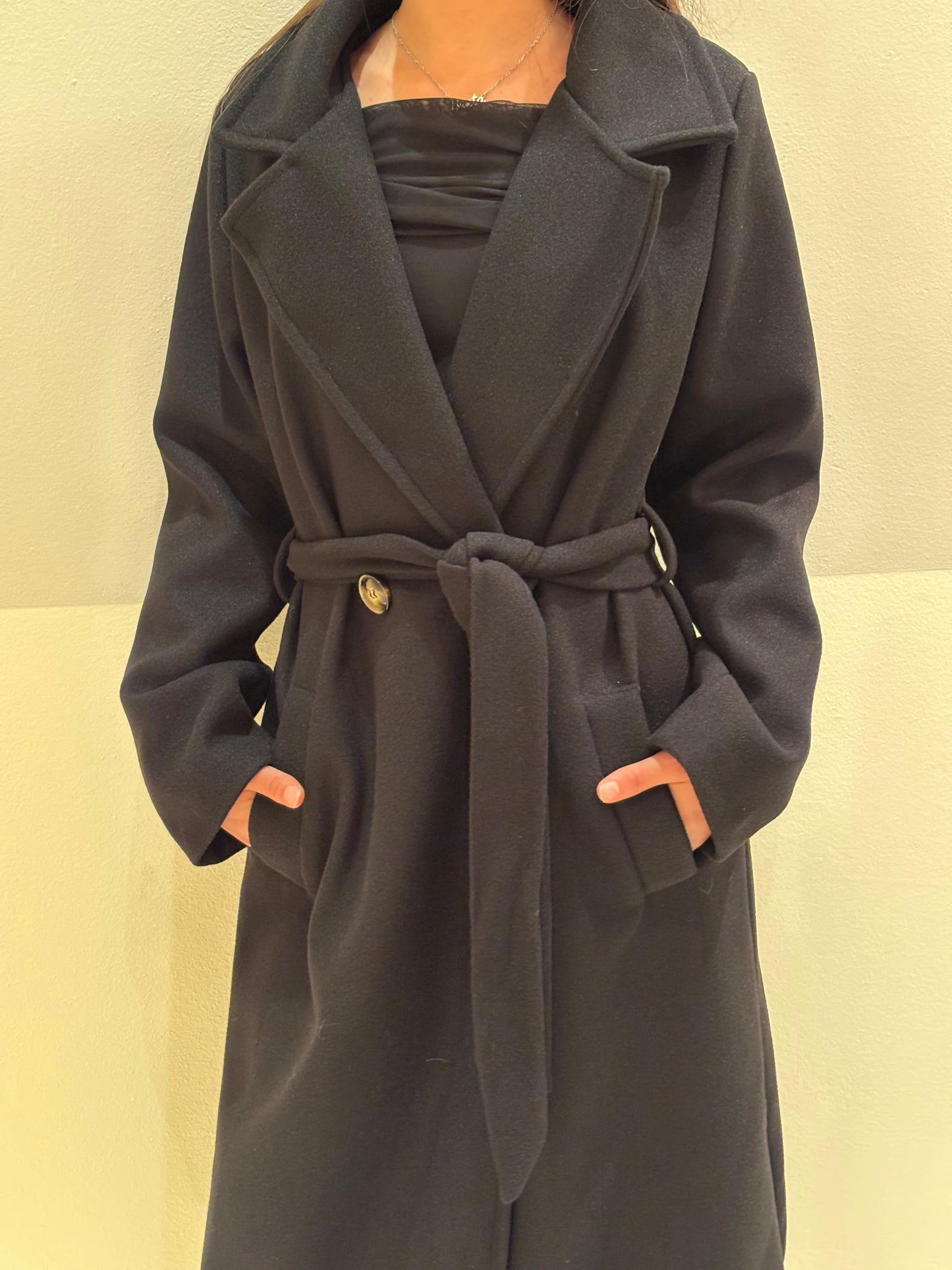 Cappotto lungo nero