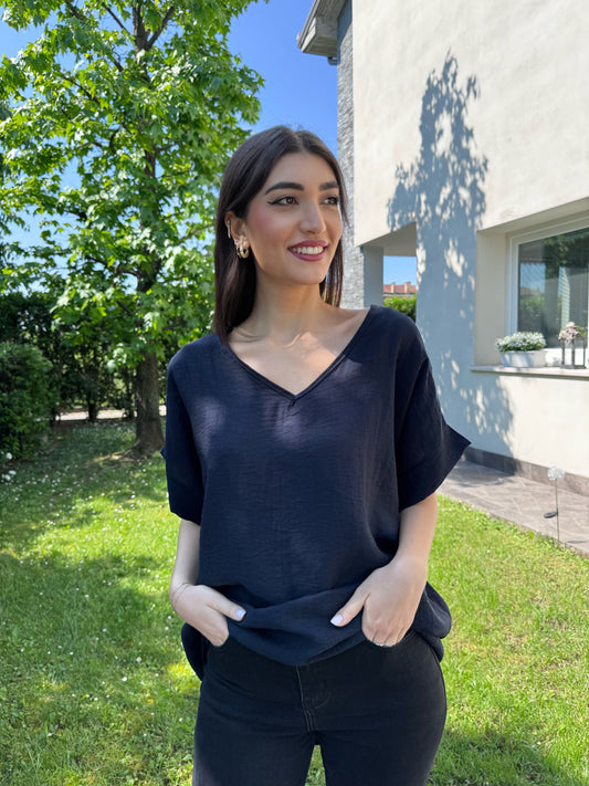 Blusa Ischia blu