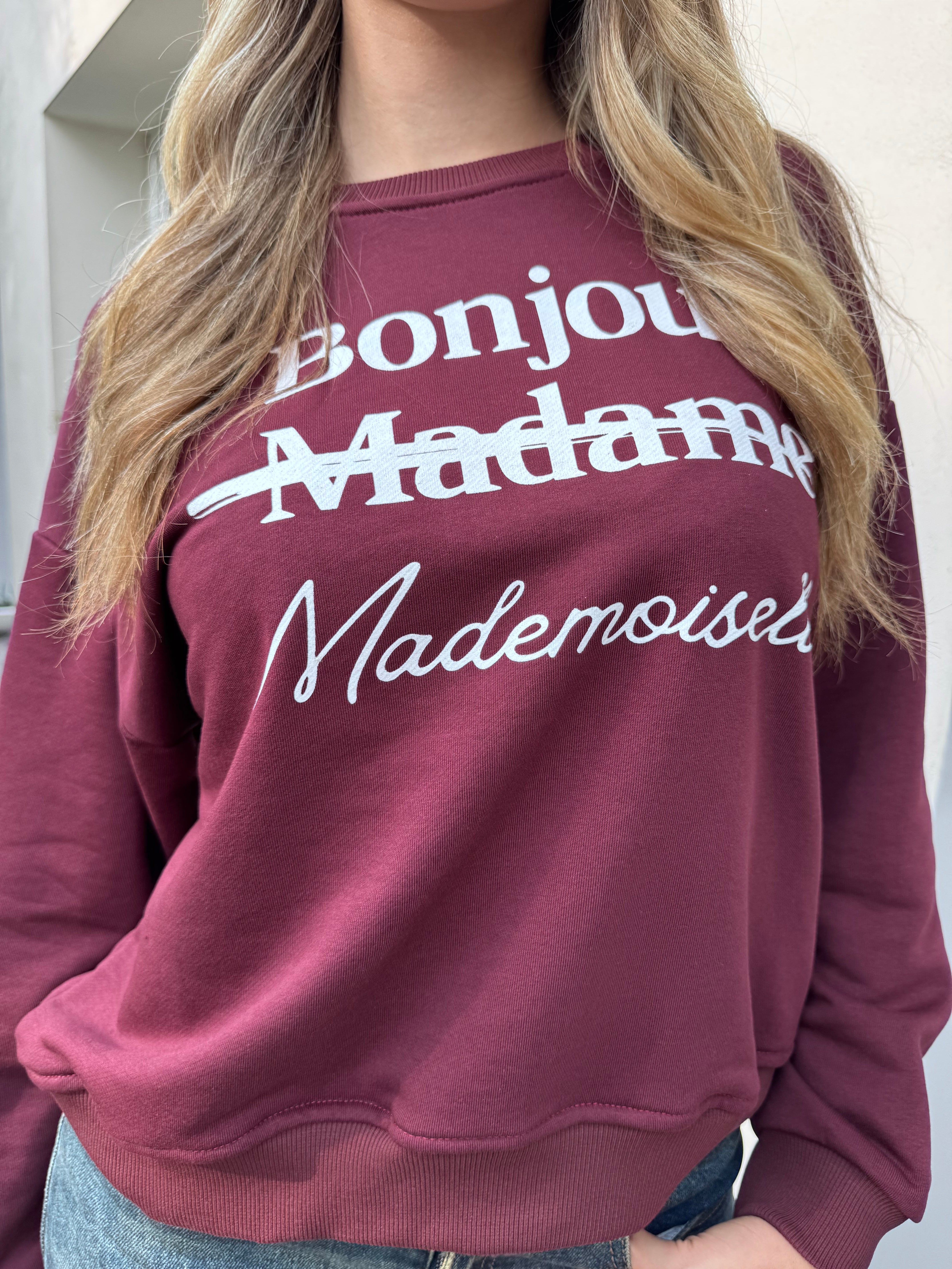 Felpa Bonjour madmoiselle