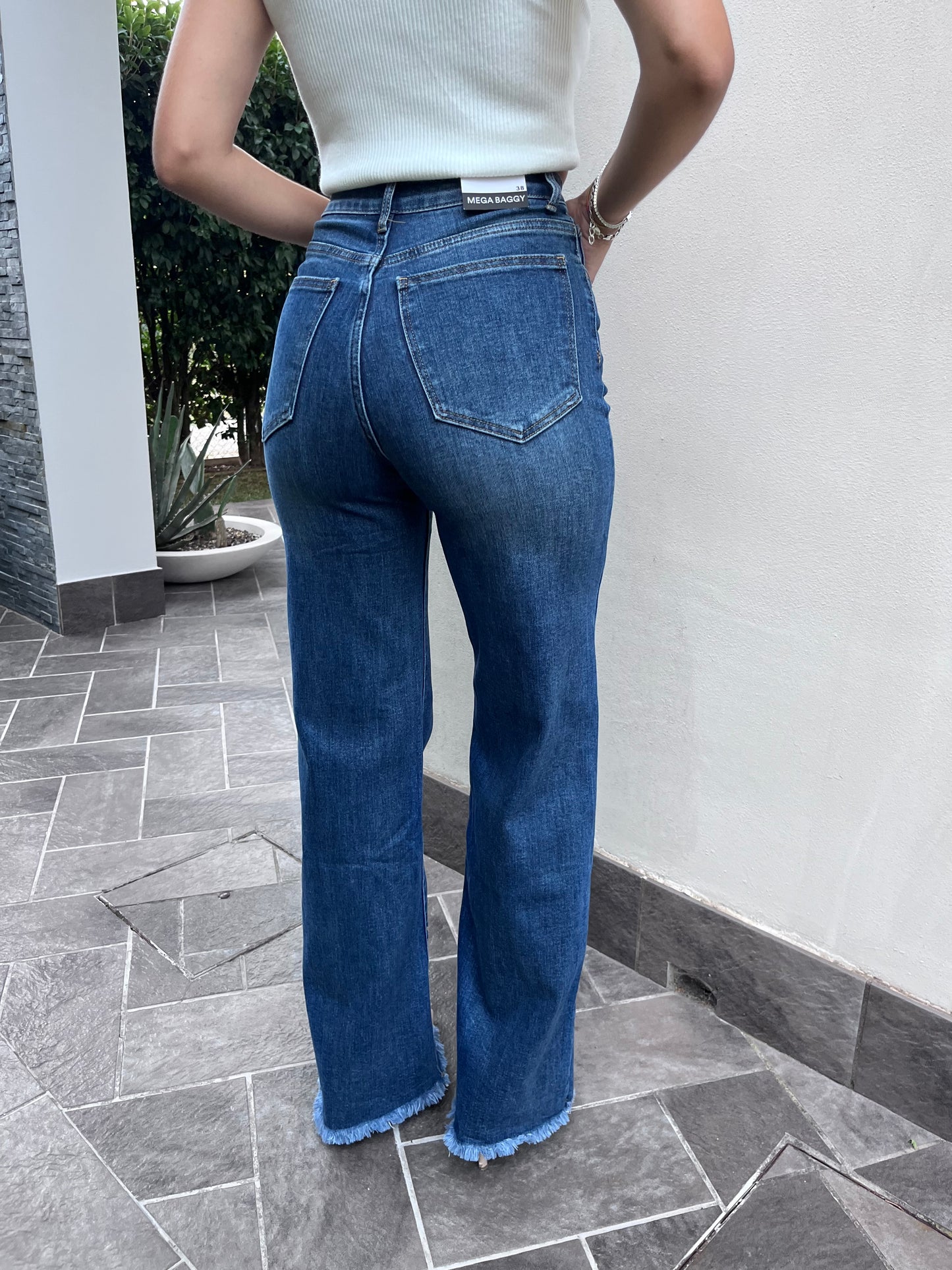 Jeans palazzo denim chiaro