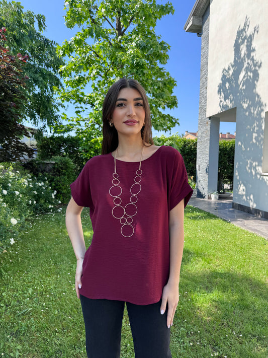 Blusa Rio Borgogna