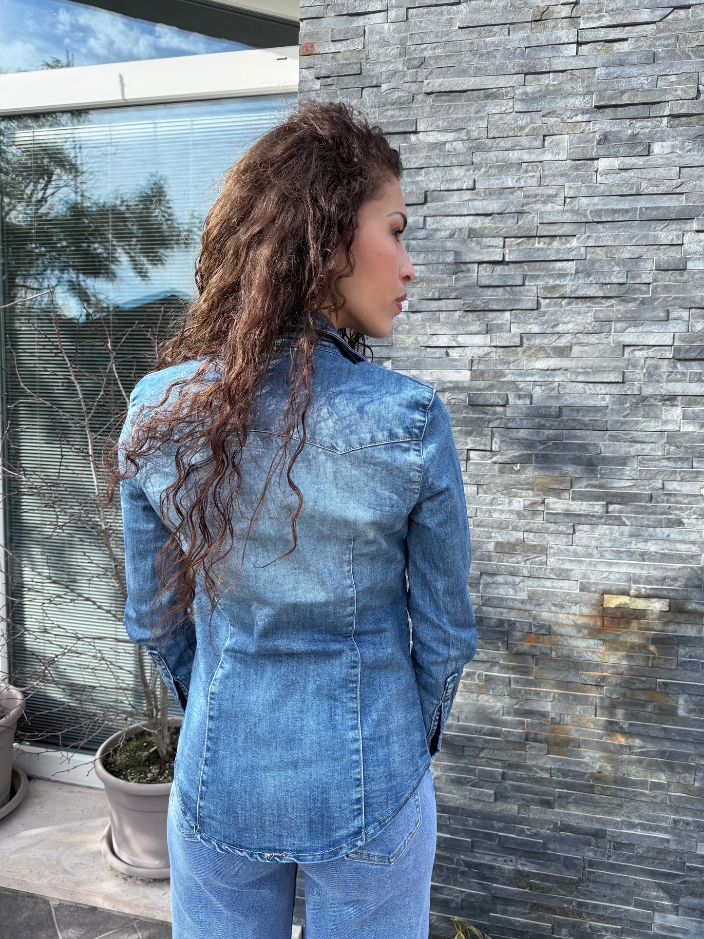 Camicia in jeans denim