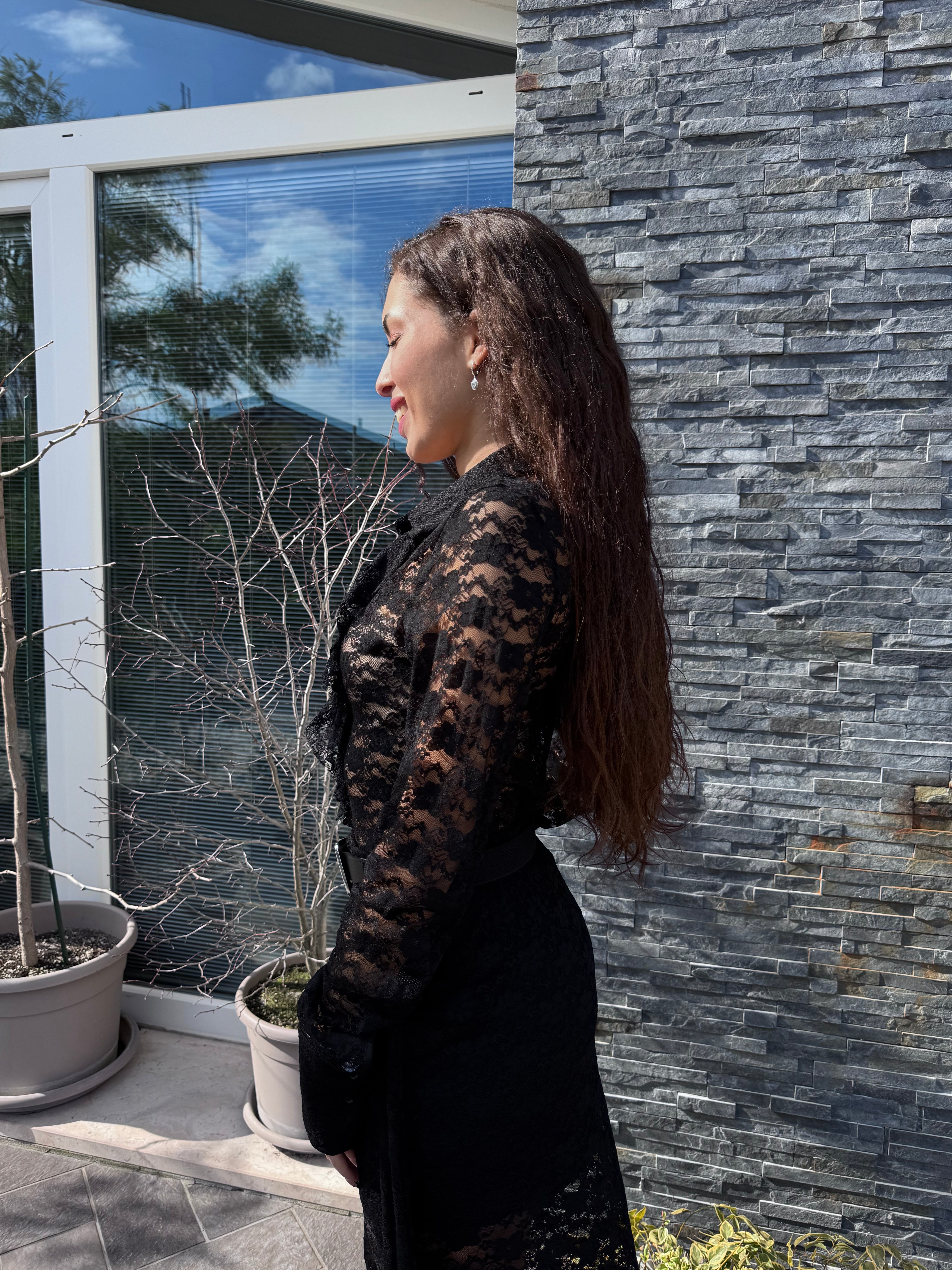 Body/camicia Sheila in pizzo