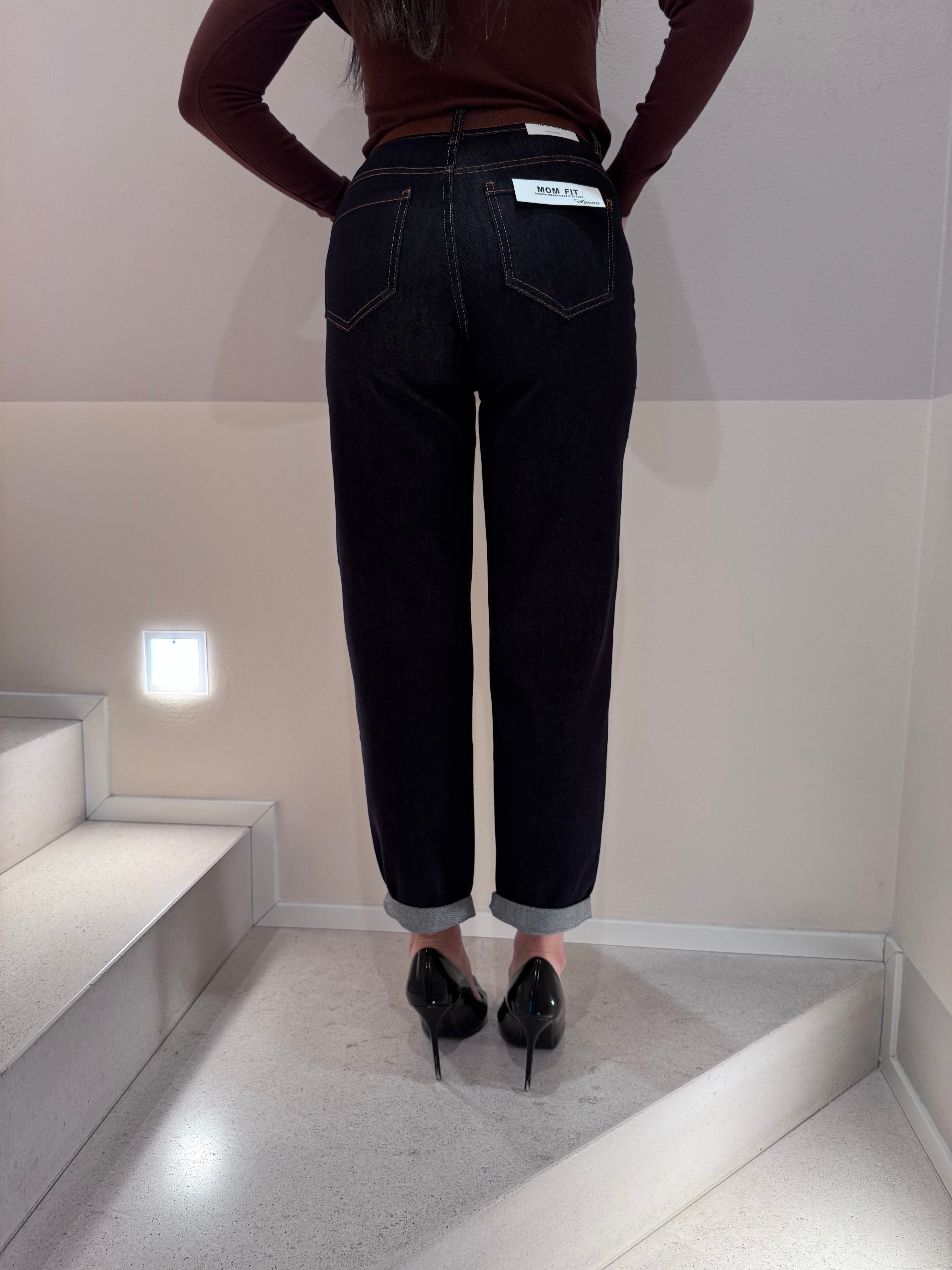 Jeans momfit denim scuro