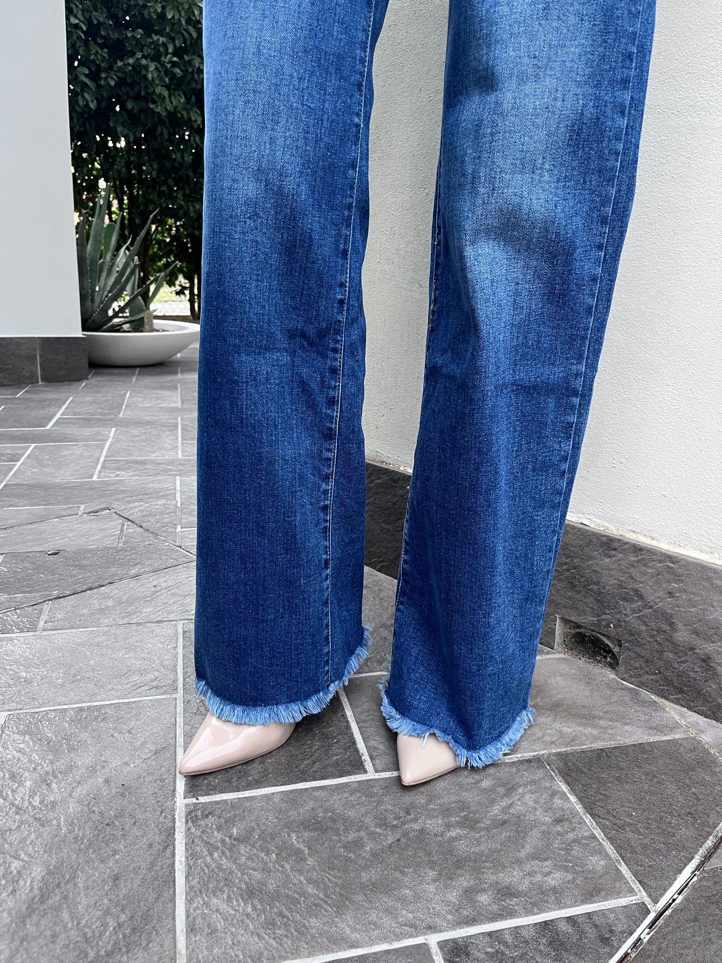 Jeans palazzo denim chiaro