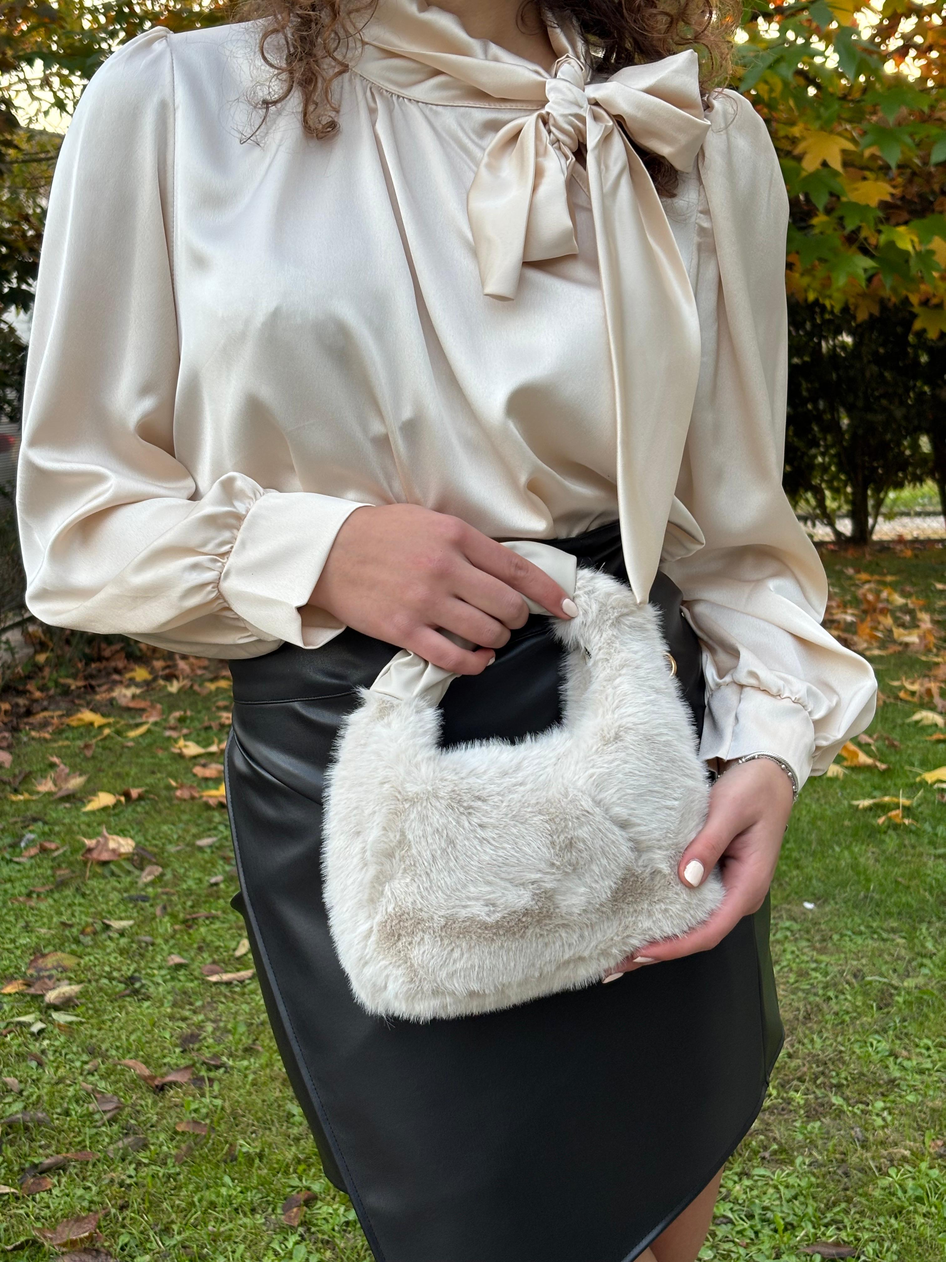 Camicetta fiocco panna