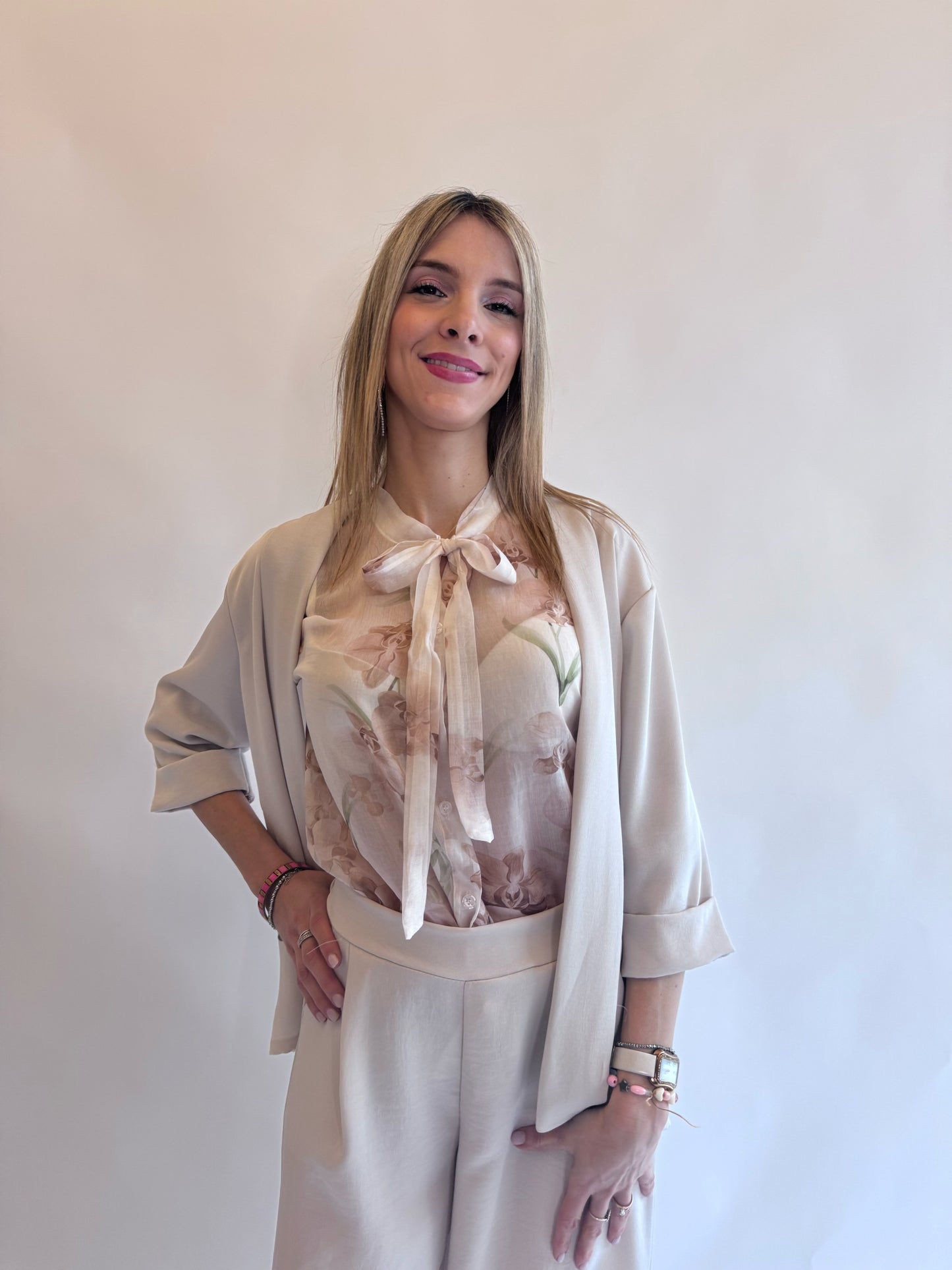 Giacca completo beige