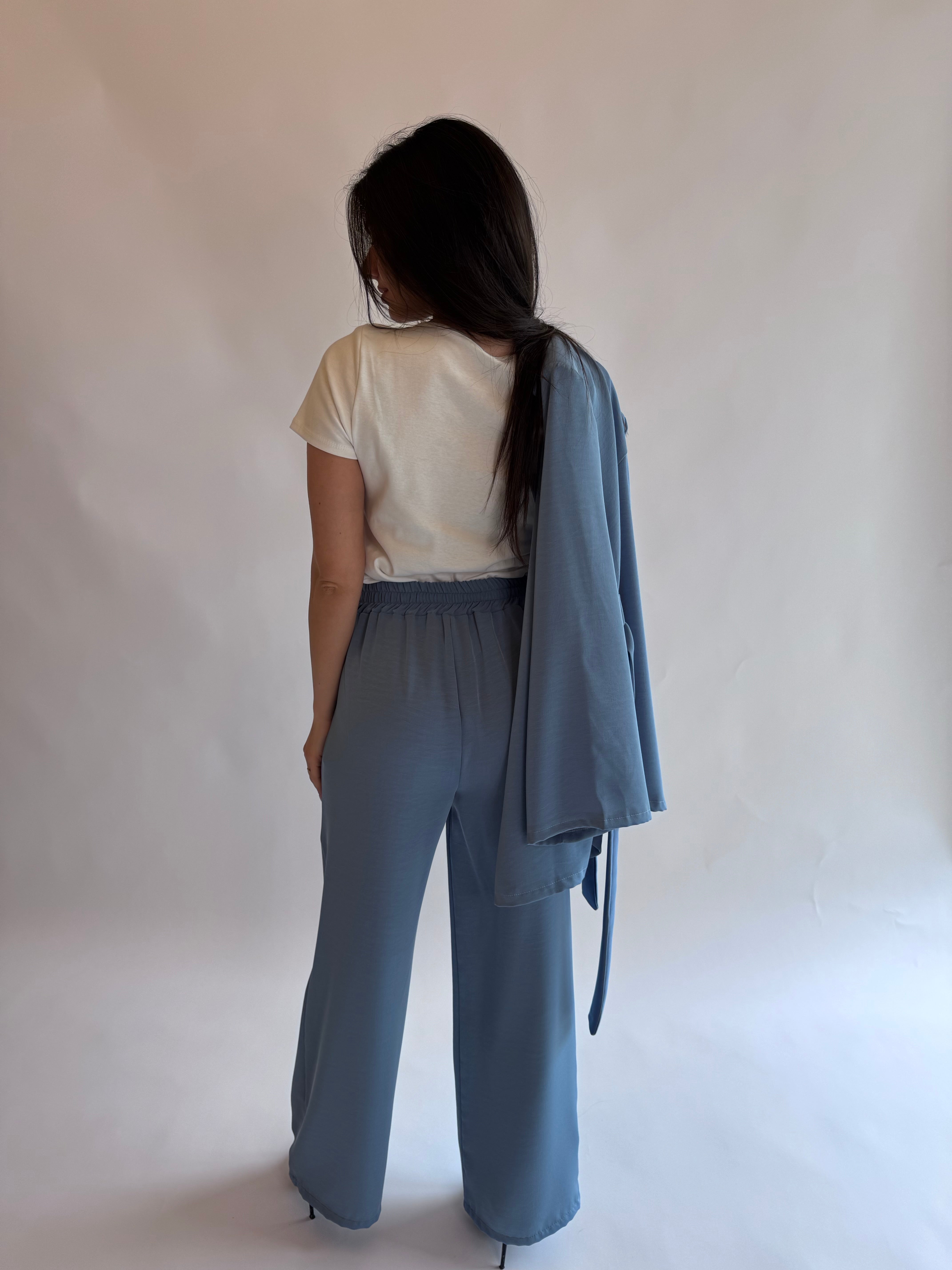 Coordinato spring (giacca+pantalone) azzurro