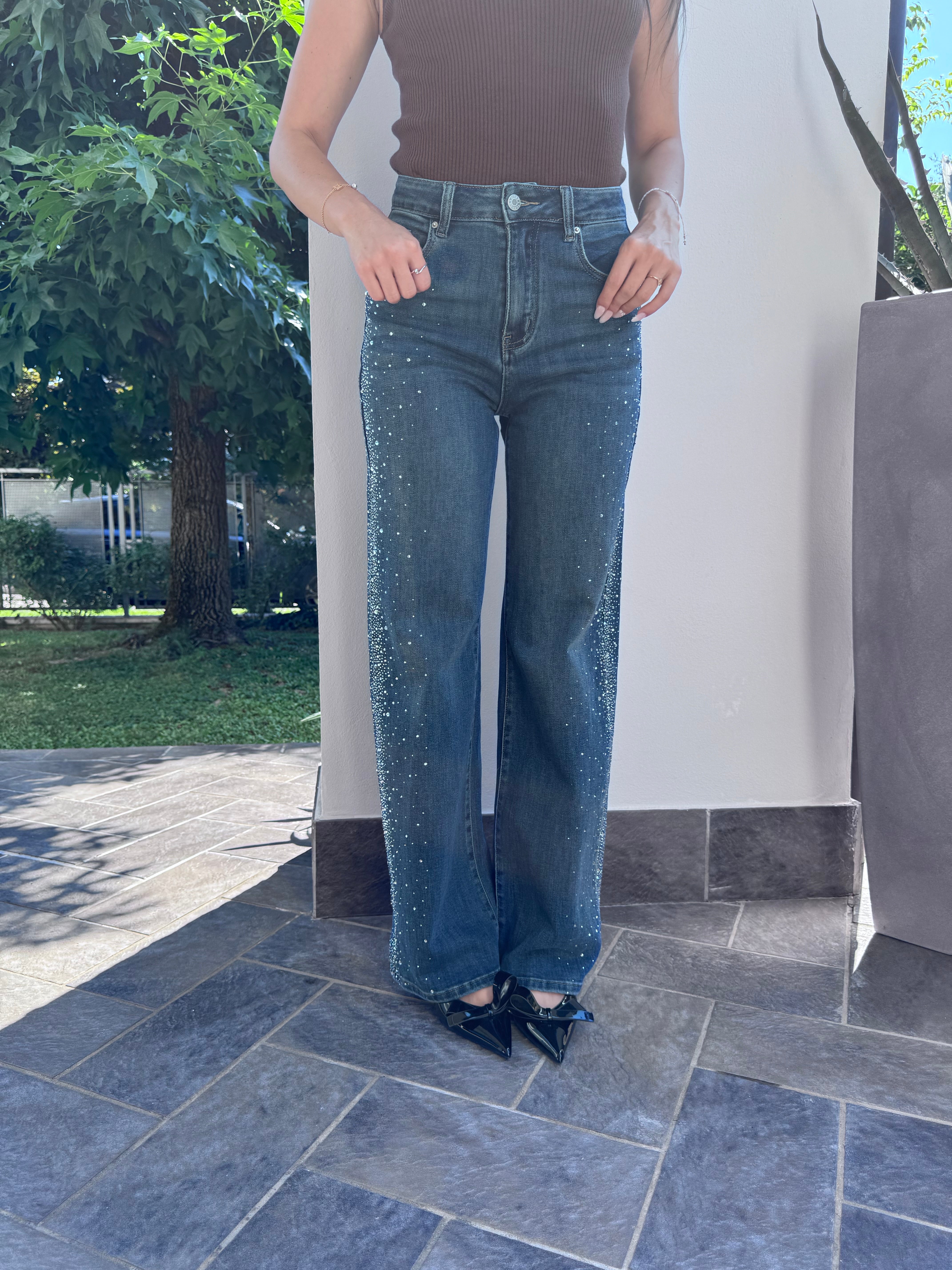 Jeans Swarovski denim