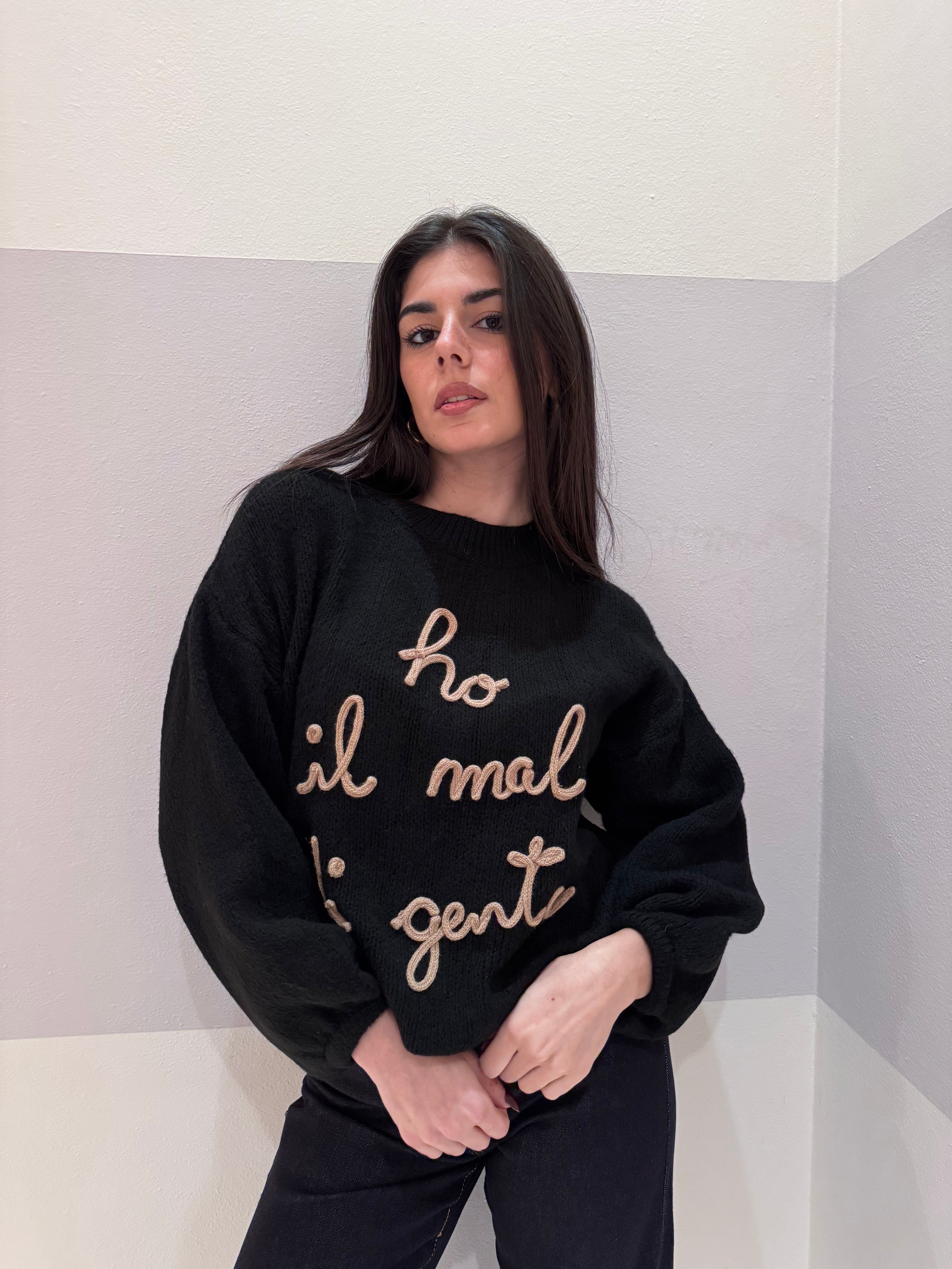 Maglione ho il mal di gente