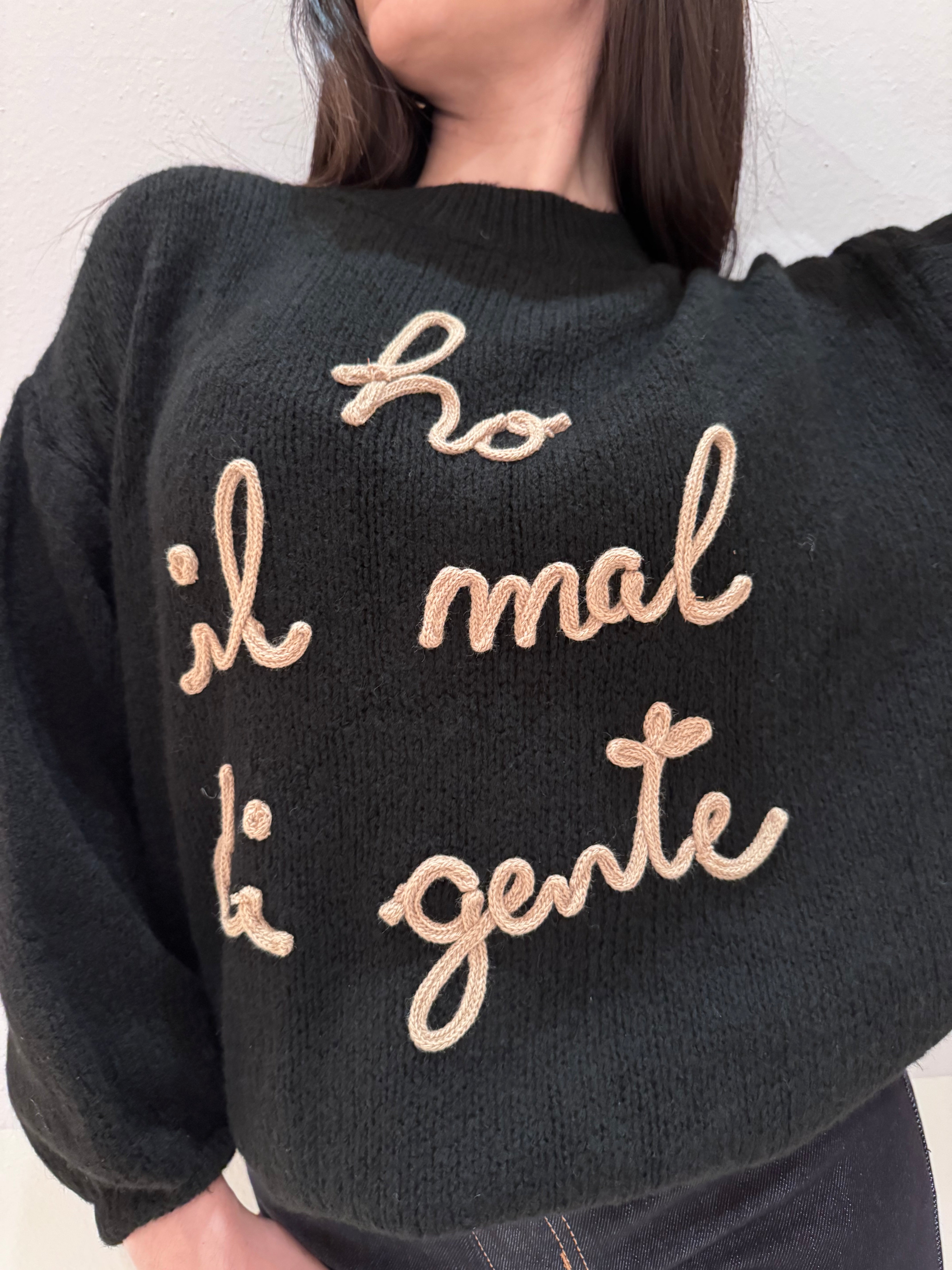 Maglione ho il mal di gente