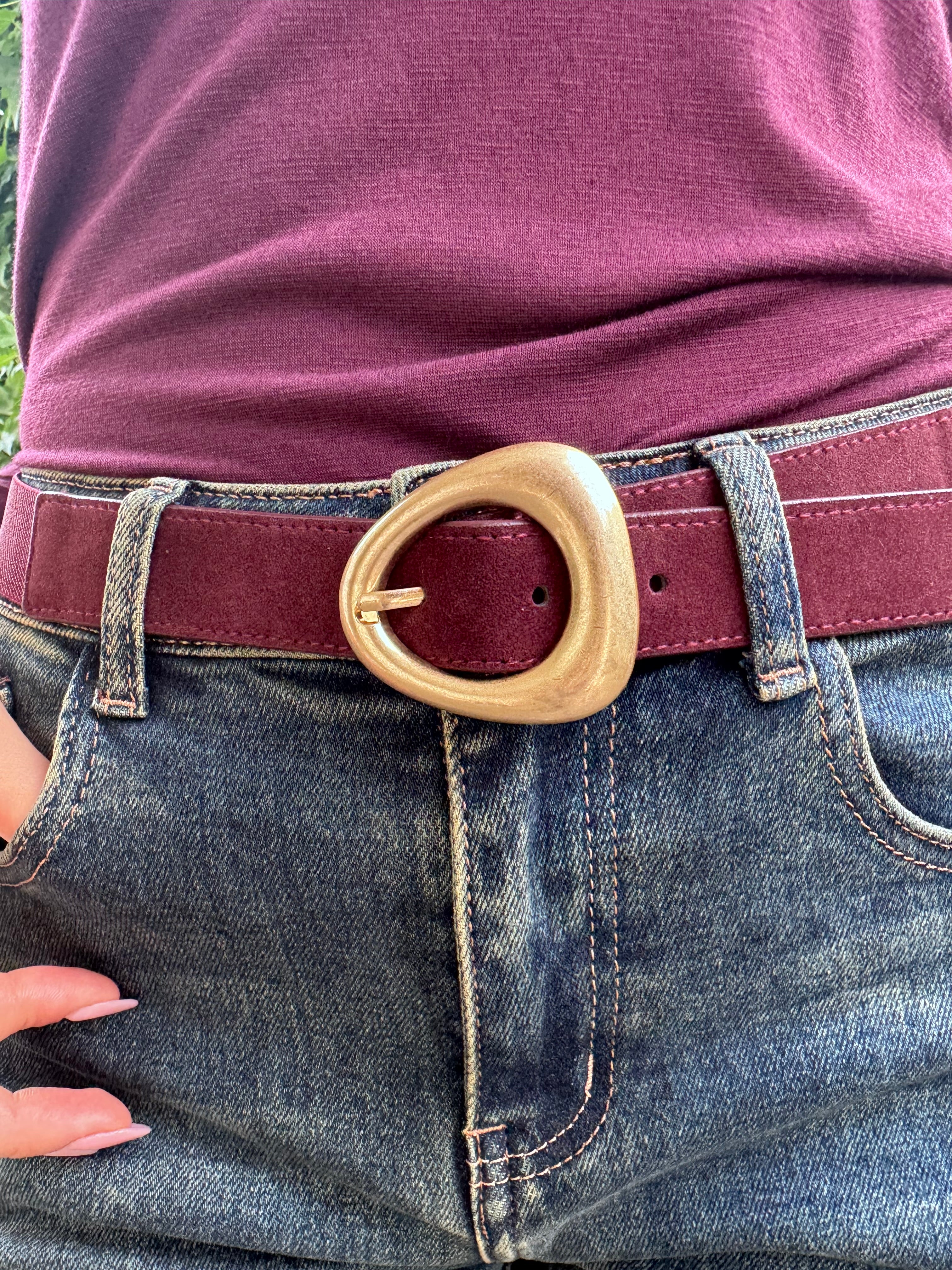 Cintura scamosciata (3 colori)