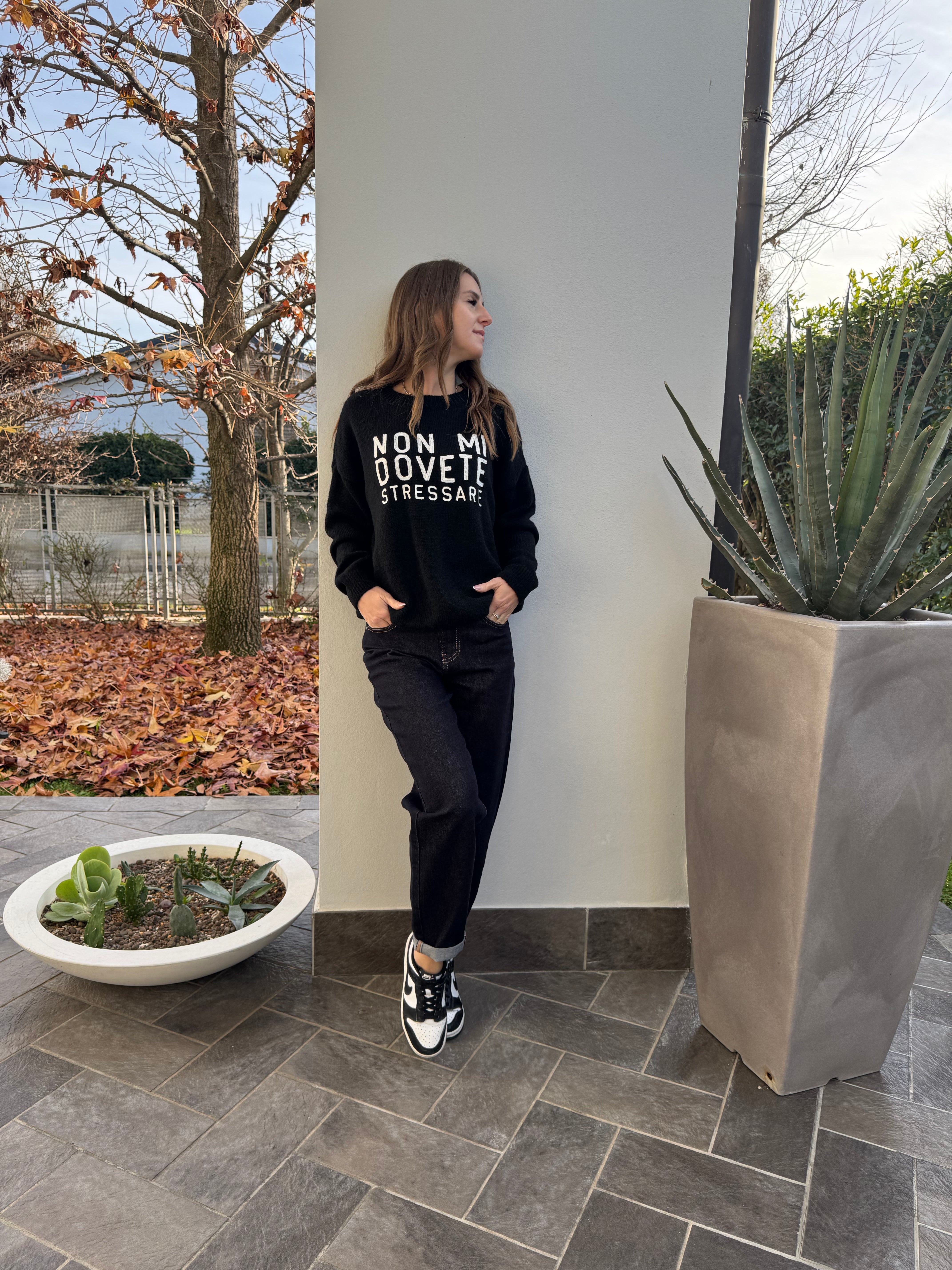 Maglione Non mi dovete stressare