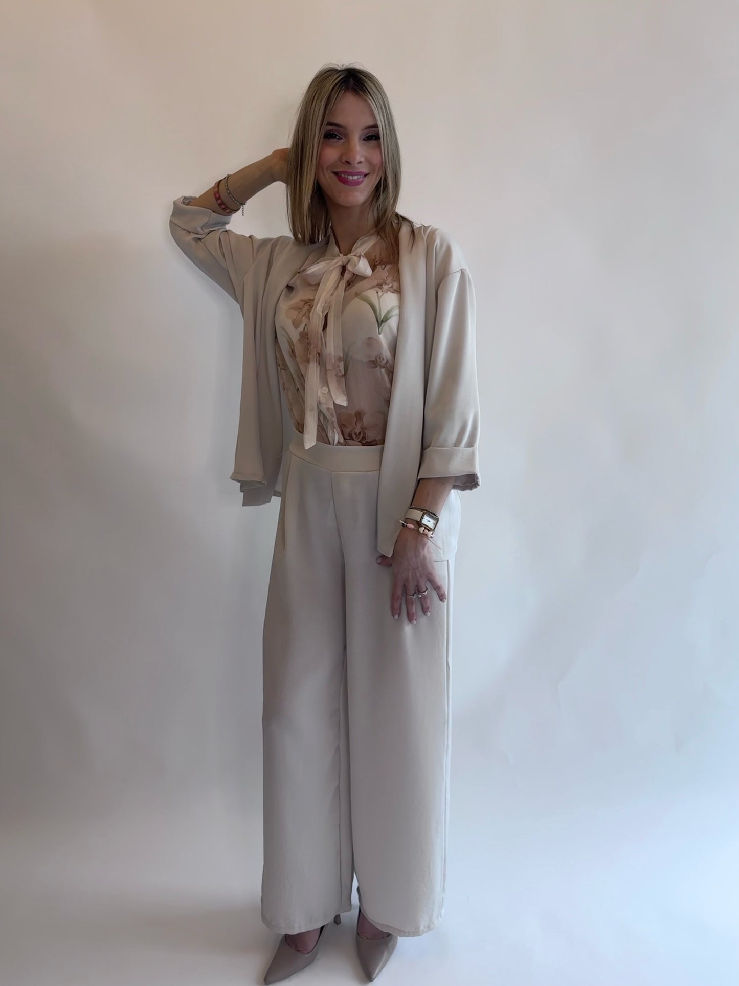Giacca completo beige